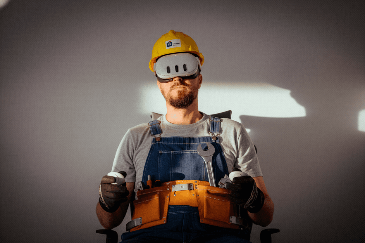 AI-powered field technician with VR